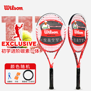  威尔胜wilson Exclusive 碳纤维成人入门级男女网球拍