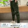 mlb军绿色女裤，2024夏季梭织长裤，跑步健身运动裤工装裤潮