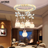 餐厅灯吊灯三头现代简约创意个性餐桌灯，led饭厅家用客厅水晶灯