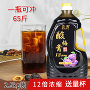 酸梅膏浓缩酸梅汤12倍山楂乌梅天然冲调饮品果汁火锅店原料2.5kg