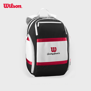 Wilson威尔胜2024COURAGE系列双肩包红白黑撞色网球包