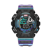 男防水表潮流电子表798特漫威能量手表运动圆形，黑色国产腕表