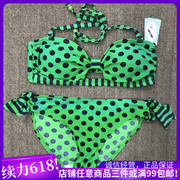 反季清body pops两色波点可爱甜美沙滩温泉分体泳衣 BCAR524A11