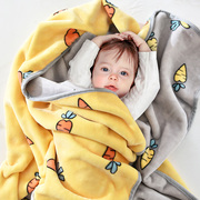 儿童毛毯幼儿园午睡小被子夏季宝宝，新生婴儿盖毯春秋珊瑚绒毯子