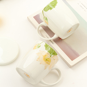 创意骨瓷办公室瓷水杯子早餐杯简约马克杯陶瓷杯子奶杯燕麦杯水杯
