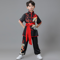六一儿童练功服男女童武术表演服中国风打鼓武馆，训练比赛演出服装