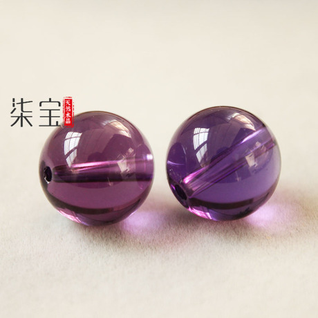 紫水晶圆珠diy