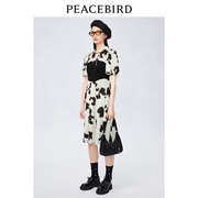 商场同款太平鸟年夏季主题纹样收腰连衣裙a1fac3203