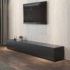 现代简约电视柜组合 黑色橡木纹客厅电视机柜小户型北欧地柜家具