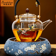 玻璃茶壶泡茶家用电陶炉煮茶器，煮茶炉耐高温烧水壶养生壶茶具套装