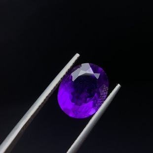 天然刻面紫水晶裸石非全净体戒面可镶嵌戒指耳钉吊坠乌拉圭原矿