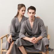 情侣装睡袍一对2024年一男一女夏季吸水速干夏款薄款浴袍睡衣