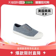 xoxoAzie 女式 Lfiestyle 一脚蹬休闲时尚运动鞋 - 牛仔布 美国