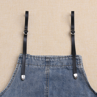 背带裤上的带子细条两根1厘米超纤皮青少年时尚百搭吊带裙的肩带