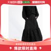 日本直邮antiqua 女士波点蕾丝层叠裙 舒适上品质感 搭配调节腰带