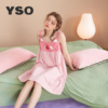 yso酷猫系列春夏，睡裙女无袖甜美可爱卡通舒适家居服b