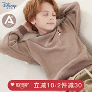 迪士尼男童毛衣冬季儿童，加绒加厚针织外套，上衣宝宝纯棉针织衫