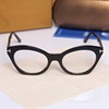 女款猫眼板材近视眼镜架，平光韩版文艺，防蓝光镜框架