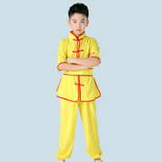 武术服装儿童太极拳练功服女男功夫，套装少儿训练表，演出衣服中国风