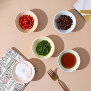 奶油家用陶瓷调味碟酱油碟蘸料，小吃碟醋碟酱料碟创意小碟子