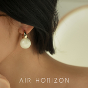 AIR-HORIZON复古耳环小众设计感女高级耳扣耳圈大气耳钉时尚耳饰