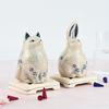 日本香堂nipponkodo猫香炉系列锥香塔香家用室内檀香香皿陶瓷香立