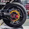 tutu圖圖車貼定制tmax530个性轮毂，贴tmm车轮钢圈，安全警示反光贴