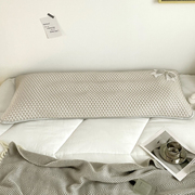 冰豆豆蝴蝶结长枕套双人夏季枕头套1.5m成人加长款1.2米1.8枕芯套