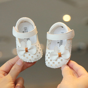 0-6-12个月婴儿凉鞋包头一岁女宝宝学步鞋防滑婴幼儿公主鞋子夏季