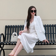 YULA品牌订单春夏款西装原创设计高定西装外套/白色西装外套