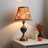 美式陶瓷台灯简约现代卧室床头灯，家用浪漫温馨可调光遥控led台灯