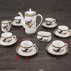 咖啡杯套装陶瓷欧式15头咖啡具，套装高档骨瓷，茶具套装英式茶具杯具