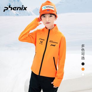 phenix菲尼克斯 PST男女儿童大童滑雪中层保暖软壳抓绒衣开衫卫衣