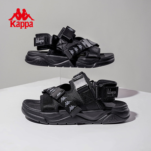 kappa背靠背运动凉鞋男女2024夏季户外沙滩，拖鞋运动鞋子