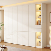 实木衣柜家用卧室简易组装衣橱分，段式柜子加厚小户型可定制挂衣柜