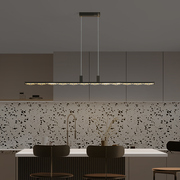 2021年餐厅灯北欧轻奢长方形，餐桌灯创意，吧台灯具简约现代吊灯