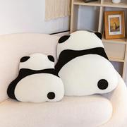 可爱熊猫抱枕办公室靠垫，上班久坐护腰神器汽车，腰靠枕床头软包靠背