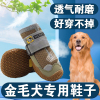 金毛专用鞋子夏季狗狗穿的网鞋防水防掉软底透气春夏外出中大型犬