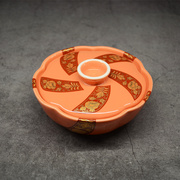 新中日式创意陶瓷餐具带盖碗 日本料理会席一人位蛋盅汤盅凉面碗