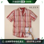 韩国直邮OLZEN 衬衫 OLZEN 舒适款 格纹 短袖 衬衫 (ZRB2WC1152