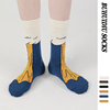 不会丢的袜子搞怪趣味，中筒袜女创意，抽象鸭掌小众设计感情侣长袜
