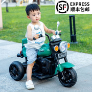 儿童电动摩托车可坐人充电玩具车1-3-6岁双驱宝宝，遥控三轮车童车