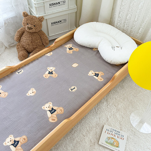 婴儿床褥垫纯棉幼儿园床r垫可拆洗儿童床被褥垫新生儿宝宝垫被定