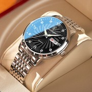 瑞士品牌男士手表防水夜光日历全自动机械表超薄高端商务石英腕表