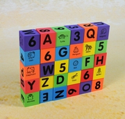 斯尔福EVA软体泡沫积木玩具1-2-3岁字母数字认知早教启蒙积木