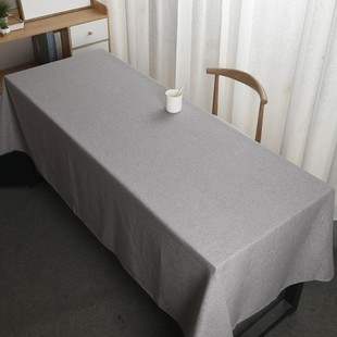 加大会议室桌布白色餐桌酒店展会台布轻奢高级感桌旗尺寸定制