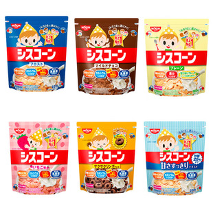 日清玉米片nissin儿童，营养即食甜甜圈巧克力，原味日本进口冲饮麦片