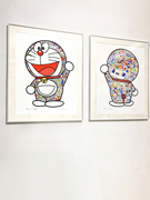 机器猫潮画艺术卡通动漫装饰画村上隆哆啦a梦挂画潮流版画客厅画