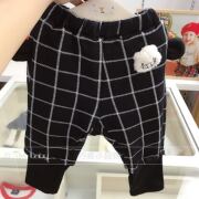 韩国童装20冬季男女童宝宝空气，棉拼接假两条靴裤垮裤子k6