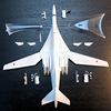 1:200比例合金飞机，俄罗斯tu-160白天鹅，战略轰炸机成品金属模型